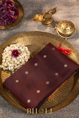tissue border kuttu silk by silk brown gadwal