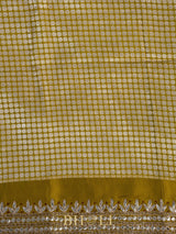 tussar georgette hand embroidered banarasi