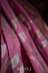 unique jaal pure katan silk kaduwa meenakari banarasi