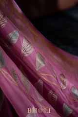 unique jaal pure katan silk kaduwa meenakari banarasi