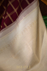 vintage design puri zari korvai kanjivaram mulberry silk