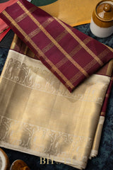 vintage design puri zari korvai kanjivaram mulberry silk