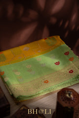 authentic jamdani banarasi with kadiyal border
