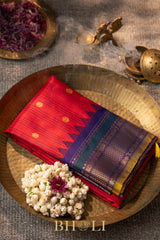 checkered body kuttu silk by silk gadwal