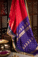 checkered body kuttu silk by silk gadwal