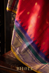 checkered body kuttu silk by silk gadwal