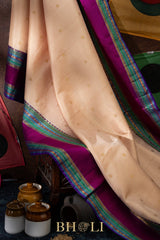 classic pure zari mulberry silk korvai kanjivaram