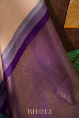 classic pure zari mulberry silk korvai kanjivaram