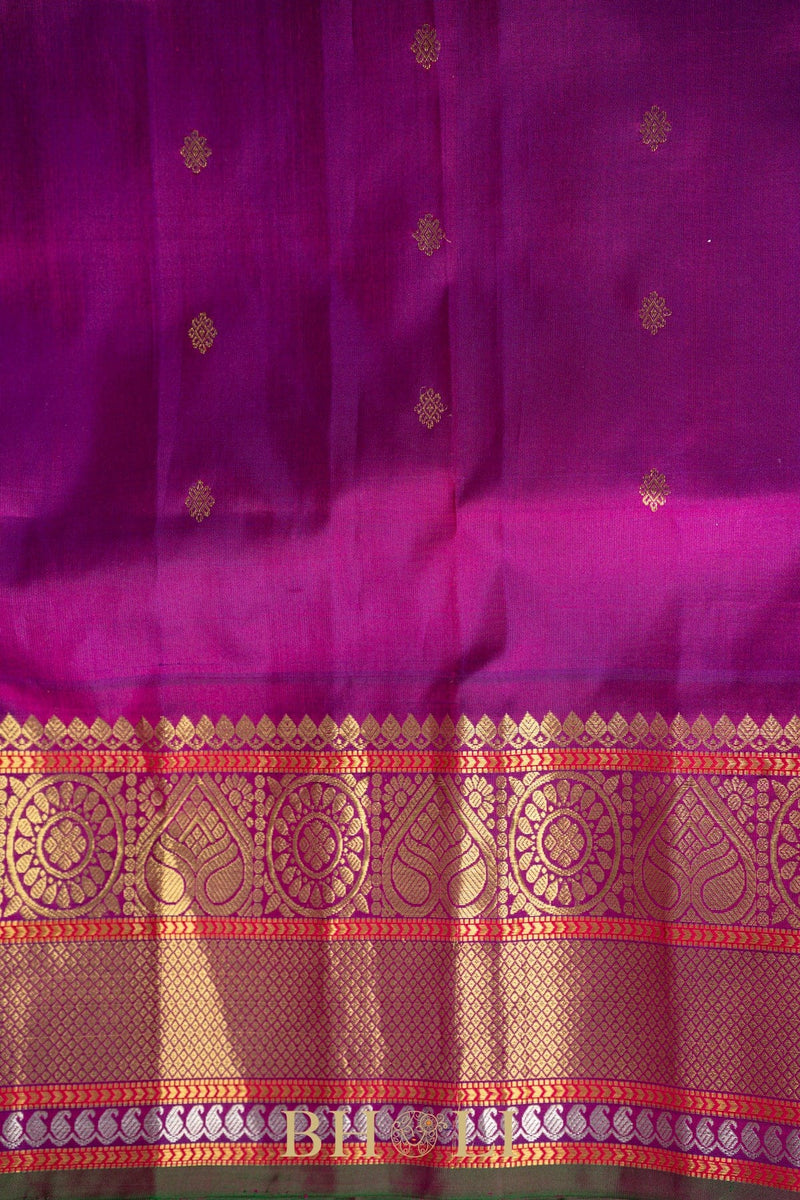 dual tone pure mulberry silk kuttu gadwal