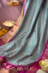 dual tone pure mulberry silk kuttu gadwal