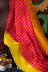 ganga jamuna checkered body korvai kanjivaram