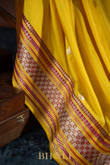 handwoven art deco style kaduwa border katan silk banarasi