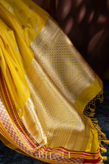 handwoven art deco style kaduwa border katan silk banarasi