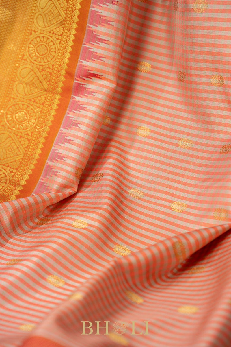 handwoven checkered kuttu pure silk gadwal