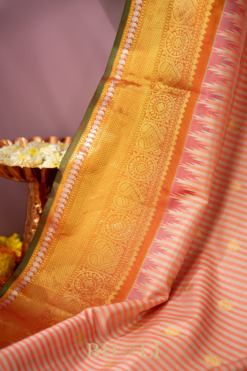 handwoven checkered kuttu pure silk gadwal