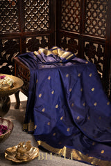 handwoven checkered pallu silk gadwal
