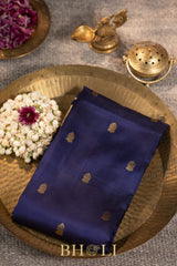 handwoven checkered pallu silk gadwal