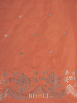 handwoven coral tissue silk kaduwa butas banarasi