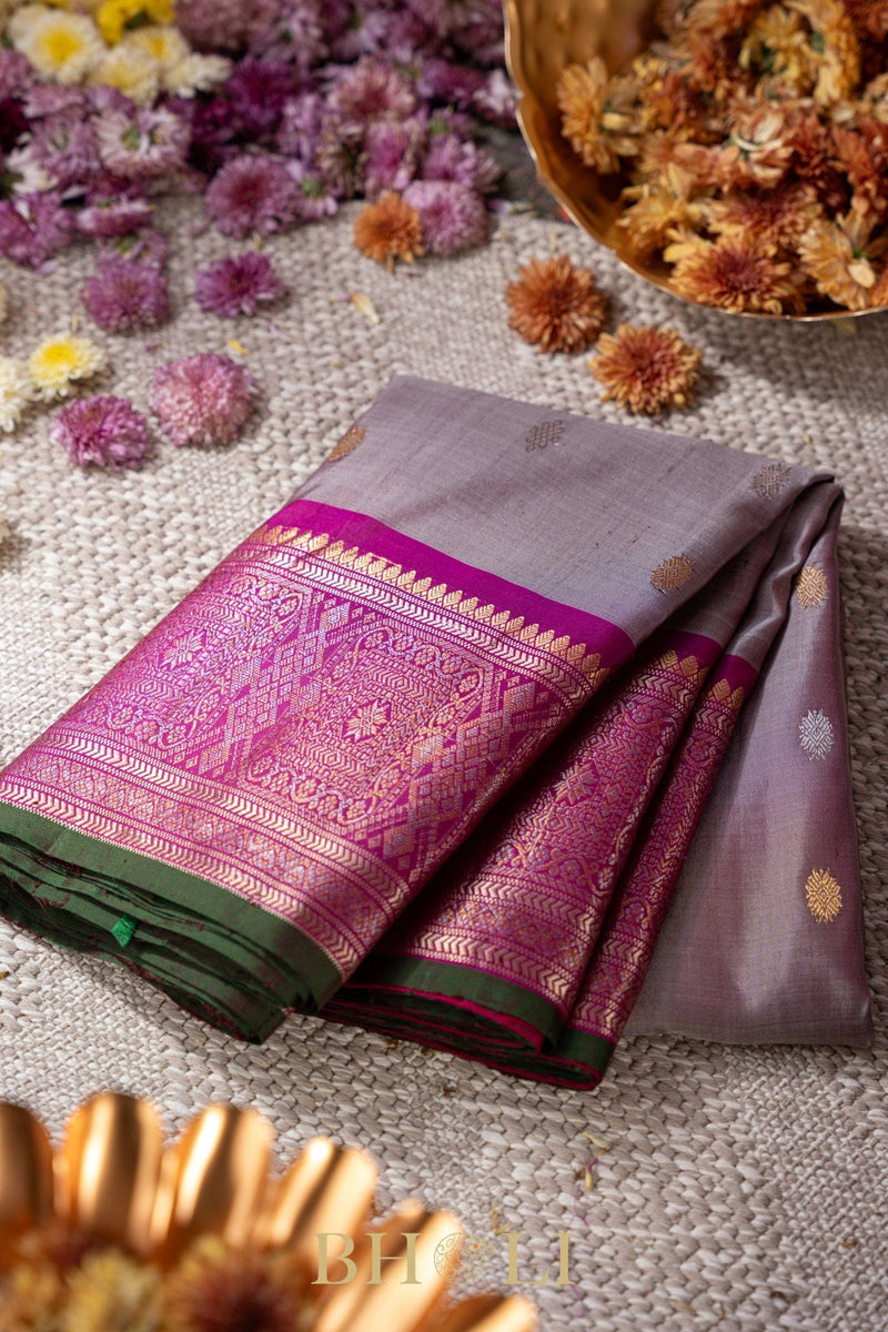 handwoven dual tone kuttu gadwal