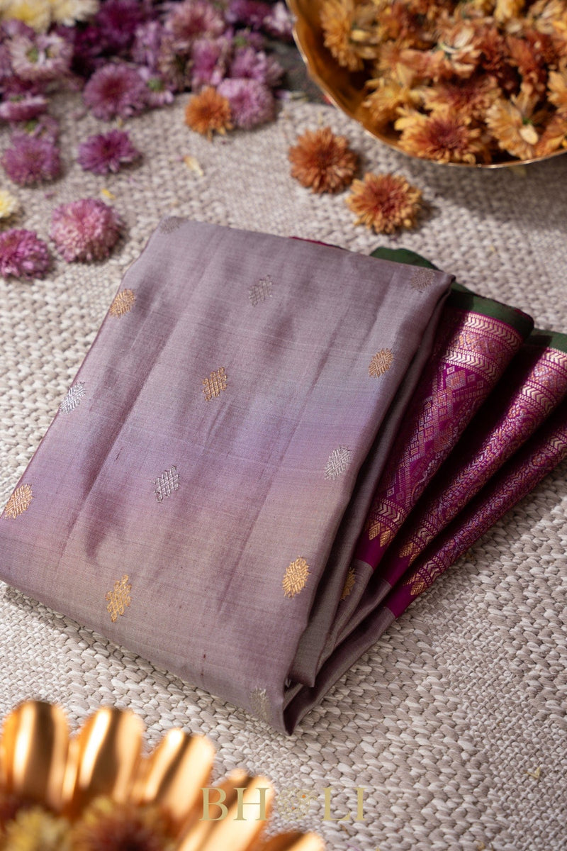 handwoven dual tone kuttu gadwal