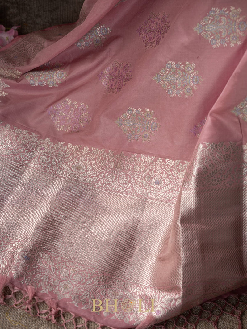 handwoven ektara silk kaduwa meenakari buta katan banarasi