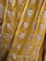 handwoven full kaduwa mashru gaji banarasi