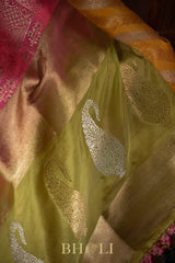 handwoven ganga jamuna kadiyal kaduwa brocade body katan banarasi