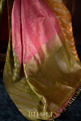 handwoven ganga jamuna kadiyal kaduwa brocade body katan banarasi
