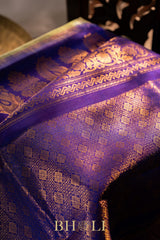 handwoven green kuttu silk by silk gadwal