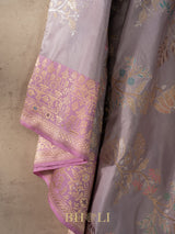 handwoven kaduwa jungla meenakari kadiyal border katan banarasi