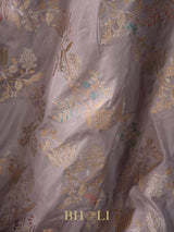 handwoven kaduwa jungla meenakari kadiyal border katan banarasi