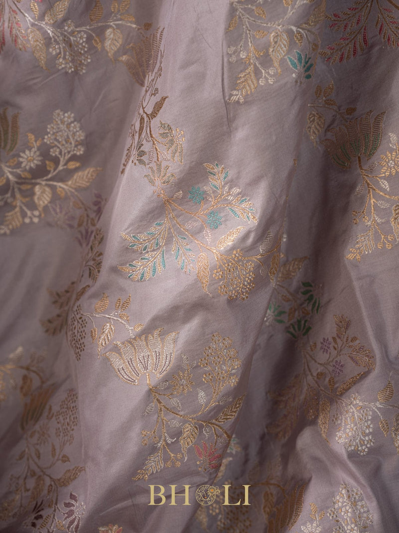 handwoven kaduwa jungla meenakari kadiyal border katan banarasi