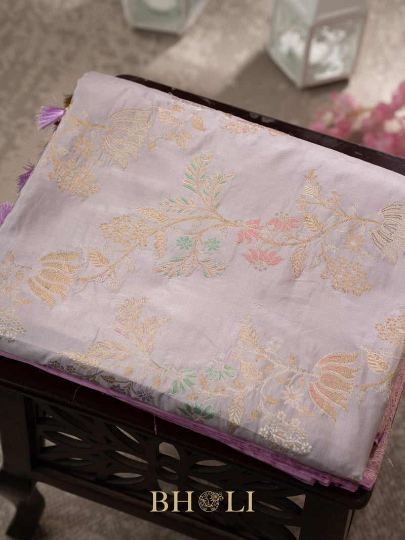 handwoven kaduwa jungla meenakari kadiyal border katan banarasi