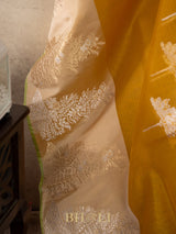 handwoven kaduwa kora silk with kadiyal katan banarasi