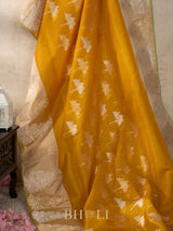 handwoven kaduwa kora silk with kadiyal katan banarasi