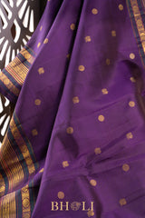 handwoven kai korvai pure mulberry silk kanjivaram