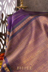 handwoven kai korvai pure mulberry silk kanjivaram