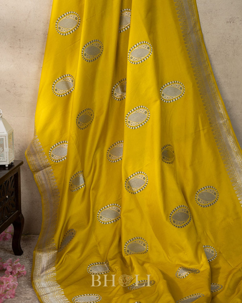 handwoven katan silk kaduwa buta banarasi