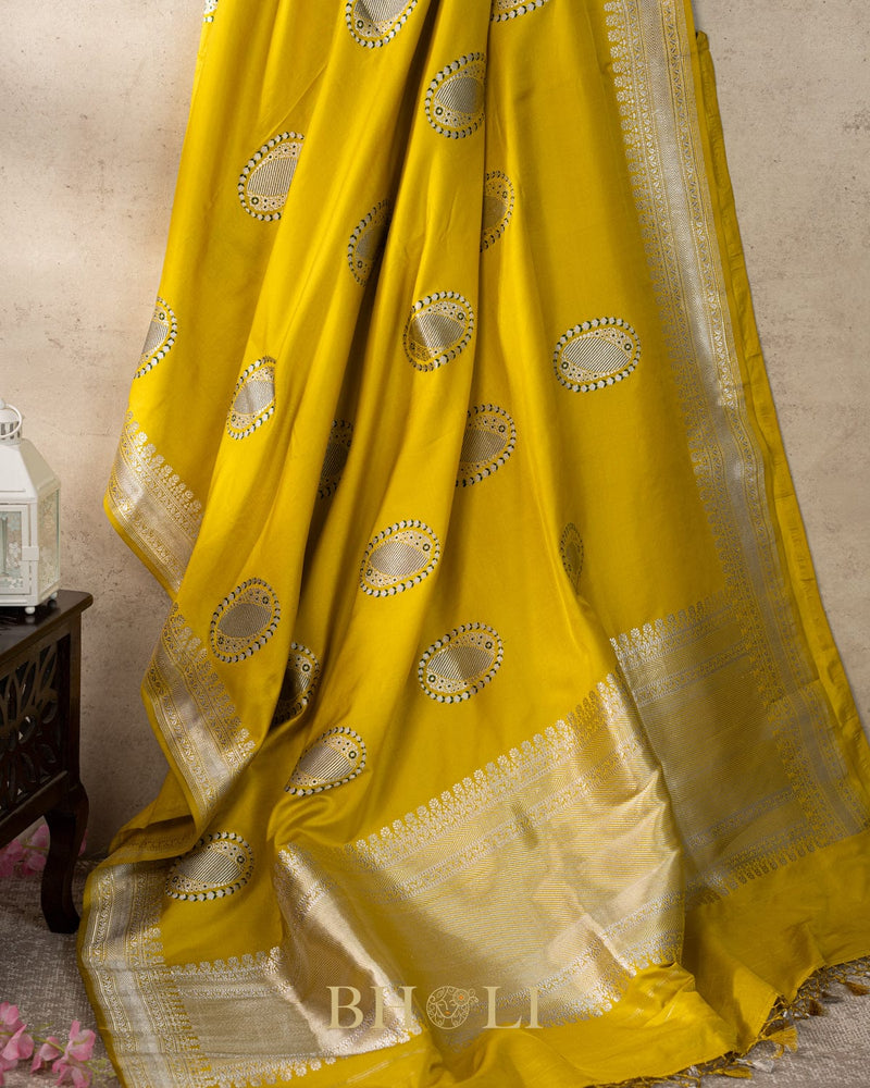 handwoven katan silk kaduwa buta banarasi