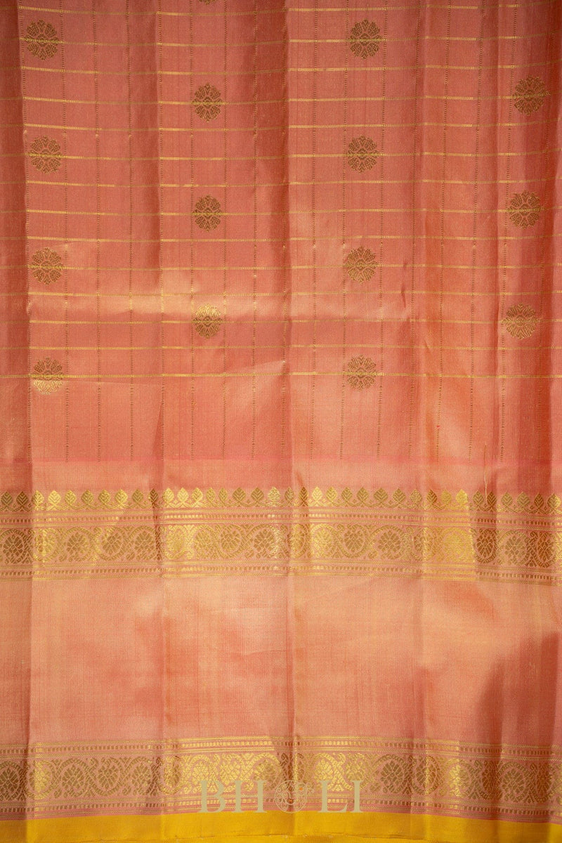 handwoven kuttu checkerd gadwal silk by silk