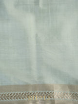handwoven light blue pure katan silk buti banarasi