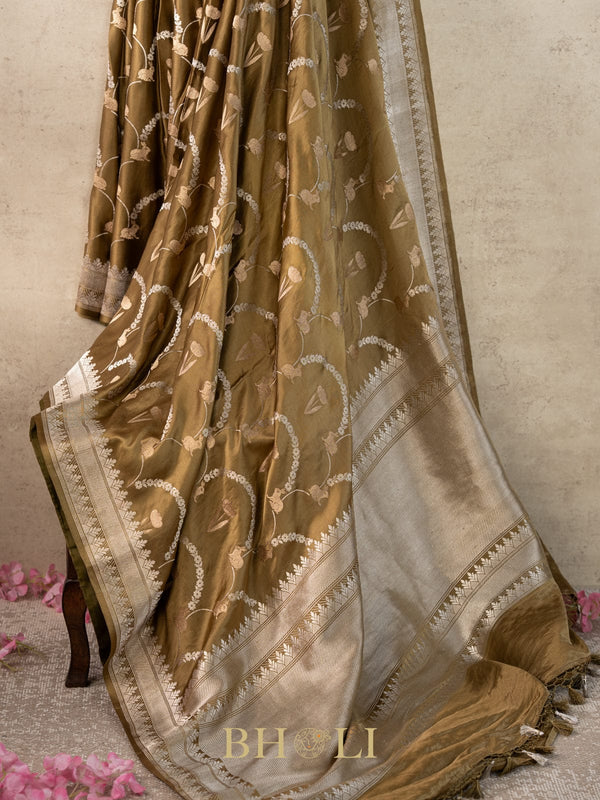 handwoven mashru gaji kaduwa jungla designer banarasi