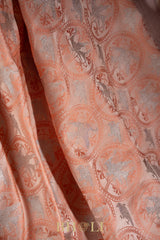 handwoven mashru gaji kaduwa jungla silver zari banarasi