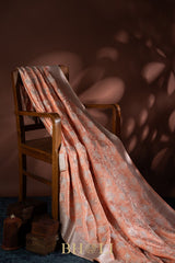 handwoven mashru gaji kaduwa jungla silver zari banarasi