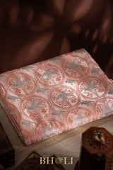 handwoven mashru gaji kaduwa jungla silver zari banarasi