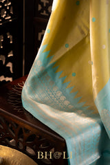 handwoven meenkari kuttu border silk by silk gadwal