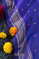 Handwoven narali paithani pure mulberry silk no zari saree