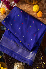 Handwoven narali paithani pure mulberry silk no zari saree