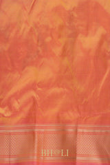 Handwoven narali paithani pure mulberry silk no zari saree