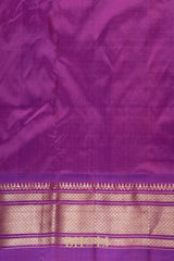 Handwoven narali paithani pure mulberry silk  saree